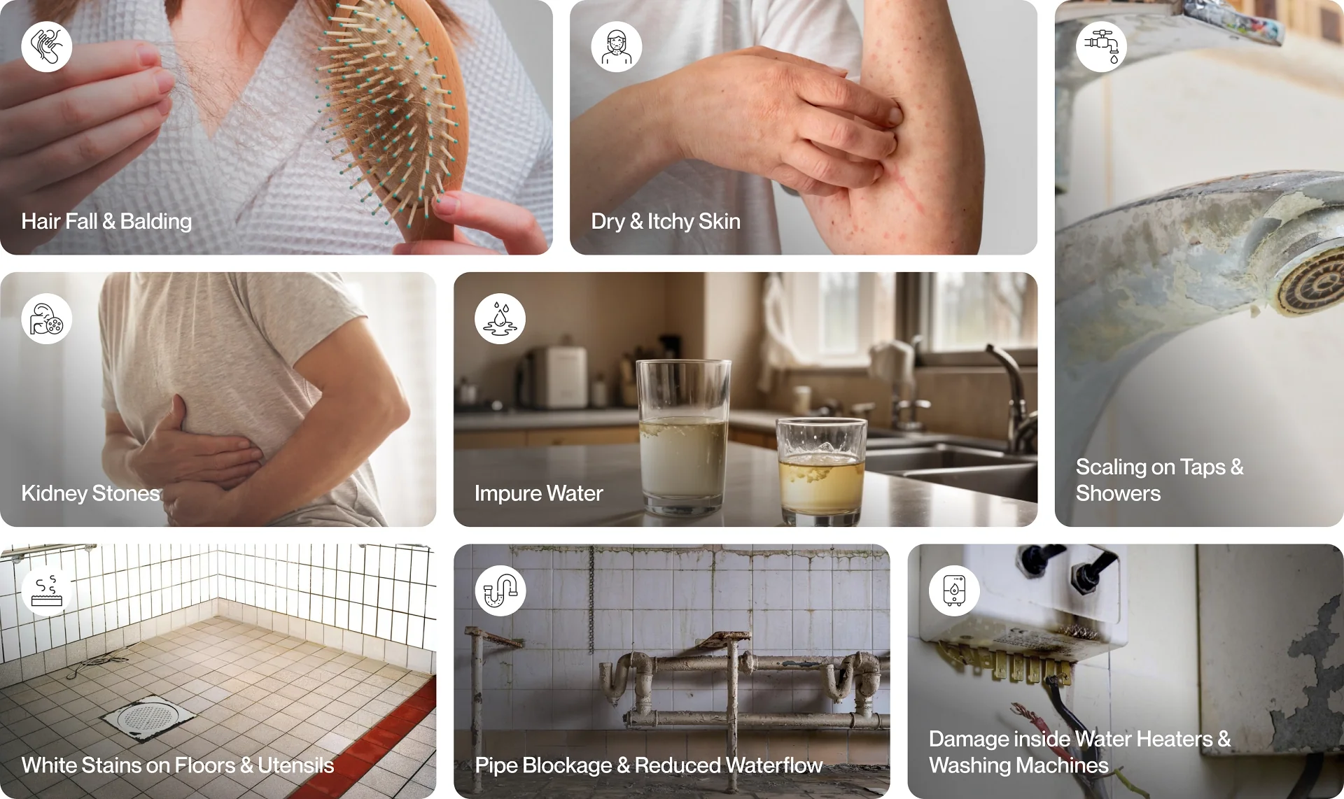 Hard Water and Scaling Problems